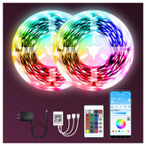 Dalattin LED lights bedroom setup with ambient color options for relaxation.