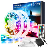 Dalattin LED strip bedroom 130ft kit with ambient color options for mood lighting