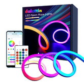 Dalattin neon rope light 16.4ft bendable design for custom setups and ambient lighting.
