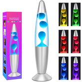 Dalavalampa color-changing effects base creating dynamic mood lighting in a room.