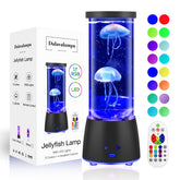 Dalavalampa jellyfish lamp remote control for easy color changes from afar.