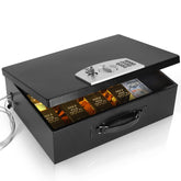 Dalmbox portable safe box front view for secure home storage