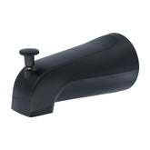 Danco tub spout matte black close-up shows durable finish for modern bathrooms