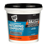 DAP Weatherproof Patching Compound white 32oz can for durable exterior repairs against weather.