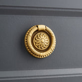 DAPANIY brass cabinet rings gold knobs on a kitchen cabinet add timeless elegance