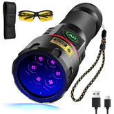 DARKBEAM 365nm UV flashlight front view for portable UV inspection on the go