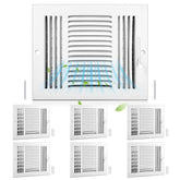 Datanly vent cover ceiling 10x8 inch white with solid steel construction for durability