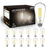 DAYBETTER 12-pack vintage LED Edison bulbs for warm, timeless ambiance.