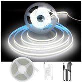 DAYBETTER COB LED strip with 16.4 ft 6500K daylight glow for bright rooms.