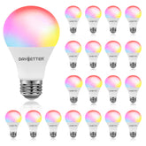 DAYBETTER color-changing LED bulb with color options for mood lighting.