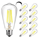 DAYBETTER Edison bulb with clear glass for bright 8W 800lm ambient lighting