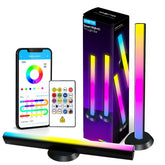 DAYBETTER smart LED light bars illuminate behind the TV for immersive viewing.