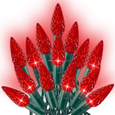 Dazzle Bright C6 100 LED string lights on a 33 ft length for festive glow.