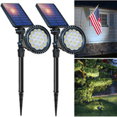 DBF solar spot light delivers 600 lumens for a focused outdoor beam.