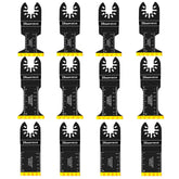 Dbsawmxn titanium oscillating blade for metal cutting delivers longer life and cleaner cuts.