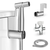 DearOcean handheld bidet sprayer with brushed stainless finish for a hygienic bathroom clean