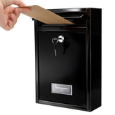 DEAYOU wall mount mailbox front view for secure outdoor mail collection