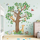 decalmile jungle tree decals with giraffe for vibrant nursery styling