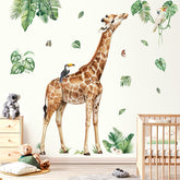 Decalmile Large Jungle Giraffe wall decal for nursery or playroom