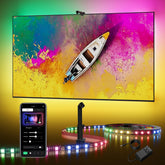 DeckTok TV Backlight 15ft syncing to screen enhances immersive viewing.