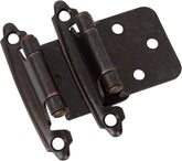 DecoBasics oil rubbed bronze hinges close-up, durable cabinet hardware for kitchen cabinets