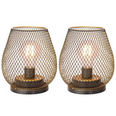 decorkey battery lantern with golden cage creates warm indoor and outdoor ambiance.