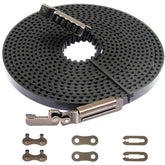 DEEKOOL 41A5434-11A drive belt close-up, 233-inch length for smooth 7ft door operation