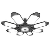 DEEIRAO LED garage light with 8-panel deformable design delivering flexible, even illumination