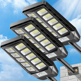 Deepn 7000W solar lights deliver bright LED array for expansive outdoor coverage like driveways.