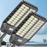 Deepn 9000W solar street light front view for bright, energy-efficient outdoor lighting.