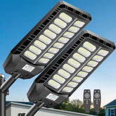 Deepn solar street light front view with wide 270-degree beam for large areas
