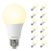 DEGNJU 12-pack LED bulbs with soft white 2700K for cozy spaces.