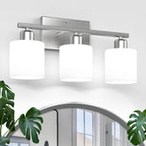 Dekang bathroom light over mirror with brushed nickel finish for contemporary vanity illumination.