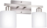 Dekang vanity light over mirror in brushed nickel enhancing bathroom task lighting