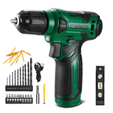 DEKOPRO 8V cordless drill front view for easy DIY drilling and screwing