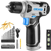 DEKOPRO 8V cordless drill ready for DIY tasks with a compact design