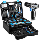DEKOPRO blue 12V cordless drill for quick home projects.