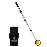 DEKOPRO measuring wheel with 4-inch diameter for accurate distance measurement.