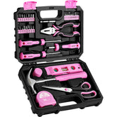 DEKOPRO pink tool set for women box open for quick DIY projects