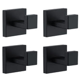 Delarkusi towel hooks in matte black for bathroom organization and quick towel access