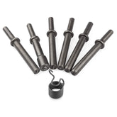 Dele 7-Pcs Air Hammer Rivet Bit Set ready for metalworking tasks