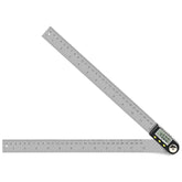 Delgada digital angle finder 12inch showing angle measurement on screen for carpentry projects