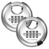 DELSWIN 4-digit disc padlock weatherproof outdoor body for security