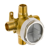 Delta R11000 brass valve body for universal shower compatibility
