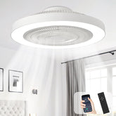 Depuley 19 inch bladeless fan with remote light for even air distribution