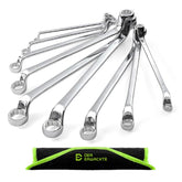 Der Erwachte 9-piece offset box wrench set with rolling pouch for easy transport