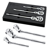 Der Erwachte flex-head ratchet 1/4 drive in tight spaces for precise turning.