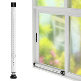 DEROFIT sliding door security bar extended to fit large openings for home safety.