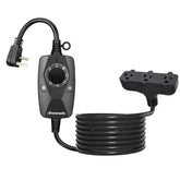DEWENWILS outdoor timer with 12 ft extension cord for distant landscape lights.