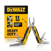 DEWALT 11-in-1 multitool folded compact for pocket-ready access on the jobsite.